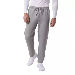 32 Degrees Heat Men's Drawstring Straight Leg Pants, Gray, Size Large